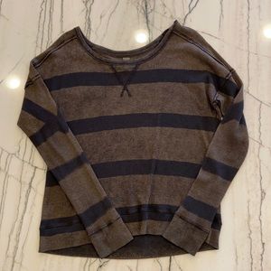 Free People Black and Brown Top